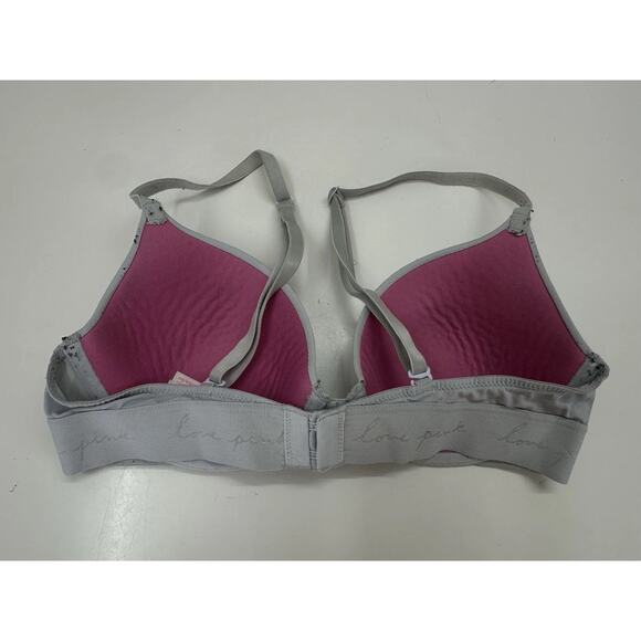 PINK Victorias Secret Womens Bra 34B Blue Wear Everywhere T-Shirt Lightly Lined - Picture 7 of 10